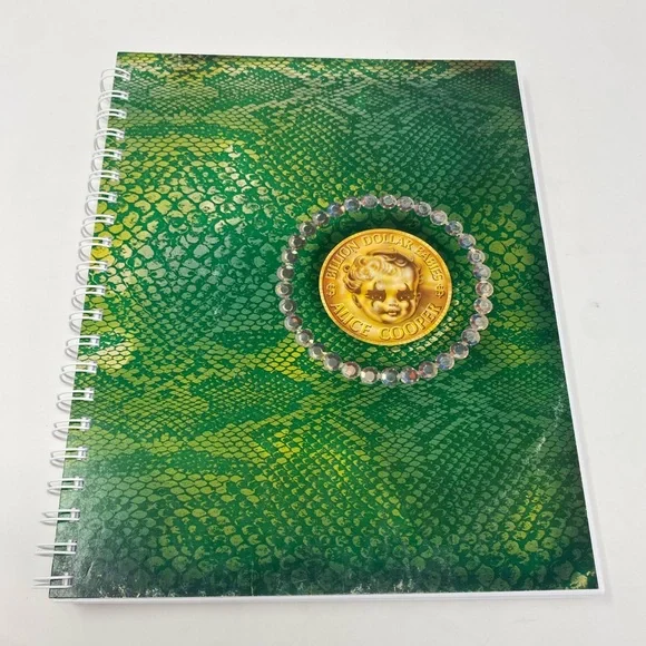 Upcycled Alice Cooper Record Album Notebook Handmade - Picture 1 of 6